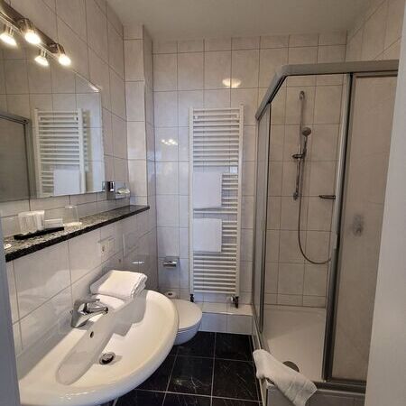 Badezimmer im Rosengarten